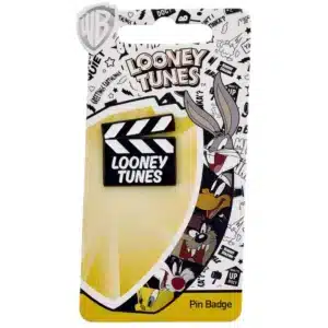 looney tunes pin badges,clapper board.